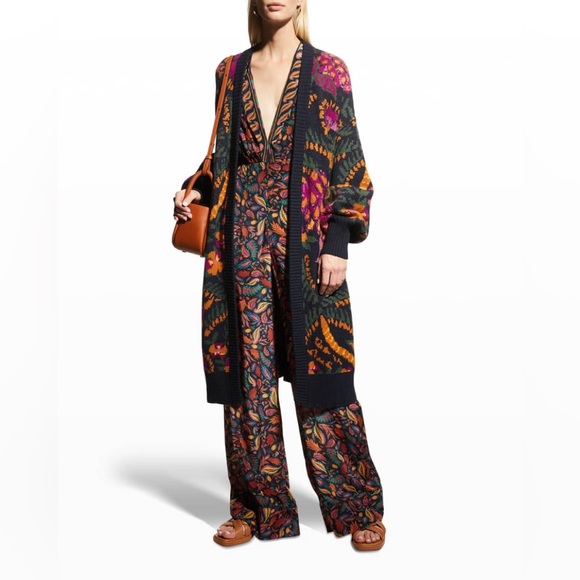 FARM Rio | Sweaters | Farm Rio Brazil Wool Blend Long Cardigan | Poshmark